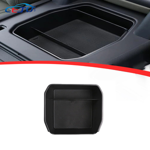 Kit <span class=keywords><strong>Interior</strong></span> de Coche Negro ABS, Caja de Almacenamiento para Reposabrazos Central para Land Rover <span class=keywords><strong>Defender</strong></span> 90 110 130 L663 2020-2025 - Product Image 1