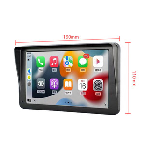 7 inch cảm ứng xách tay Carplay màn hình Apple Carplay <span class=keywords><strong>Android</strong></span> tự động hiển thị đài phát thanh xe BT FM GPS navigation cho xe tải xe - Product Image 5