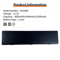 Batterie d'ordinateur portable pour HP Pavilion Dv6400 DV2000 Dv2200 Dv2500 DV6000 V3000 V600 Dv2600 Dv6800 Dv6900 Dv9800 HSTNN-IB32 HSTNN-IB42