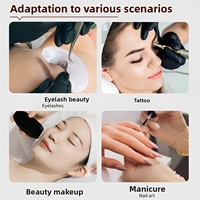 Lampe de sol professionnelle en forme de U, demi-lune, avec protection oculaire, réglable, pour salon de beauté, extensions de cils, maquillage, studio