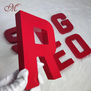 3D acrilico segno di Business Non illuminato bastone parete piccola lettera per la pubblicità montaggio a parete Logo per le aziende e gli edifici - Product Image 3