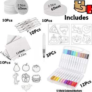 Dibujo 3D, lienzo mágico, esponja Diy, bolígrafos de dibujo de burbujas, pintura mágica hinchada, Kit de pintura artística para pintar - Product Image 3