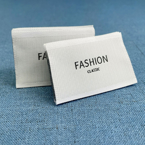 Damask 100% Cotton Woven Eco-Friendly Custom Color & Shape Garment Labels with Printed Logos for Clothing Bags <b>Shoes</b> Accessories - Product Image 6