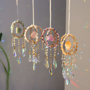 Venta al por mayor de atrapasoles de cristal redondos, atrapasoles de amatista, artesanías de alta calidad para decoración del hogar - Product Image 5