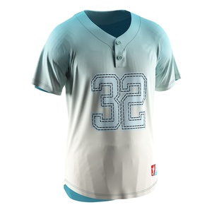 T-shirt de baseball coréen personnalisé à manches courtes, jersey de haute qualité, chemises de baseball à boutons - Product Image 3