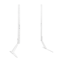 Soporte de TV Universal Económico con Ajuste de Altura, Base de Mesa de 2 Patas para Televisores de 55, 60, 65, 70 y 75 Pulgadas