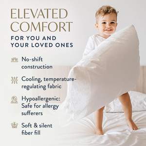 OEKO-TEX standar 100 pabrik bantal Hotel Hypoallergenic penutup katun 100% dengan turun serat alternatif mengisi untuk dukungan leher - Product Image 4