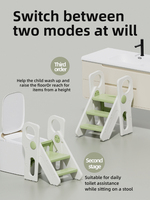 Tabouret pliant pour tout-petits de qualité supérieure, réglable en hauteur, antidérapant, pliage rapide, pour l'apprentissage de la propreté, le lavage à l'évier, utilisation domestique, repose-pieds