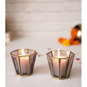 Support de bougie conique en verre très vendu, design tendance, disponible en gros - Product Image 1