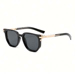 Gafas de Sol Cuadradas de Metal Vintage 2025 con Logotipo Personalizado, Protección UV400, Remaches, para Mujer y Hombre, para Conducir - Product Image 3