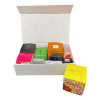 Boîte Cadeau Pliable en Carton avec Couvercle à Rabat, Sur Mesure, Laminaison Mate, Fermeture Magnétique, pour Vêtements et Emballage