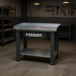 Fasano Tools <b>Metal</b> <b>Workbench</b> With Drawer And Shelf 36x24 Inch Industrial Workshop Table - Product Image 3