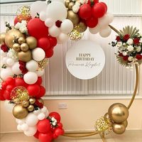 Meilleures ventes, prix bas, bouquets de ballons en latex de 12 pouces, ballons en latex rouges de 12 pouces pour bébé fille, fête de naissance, fête d'anniversaire