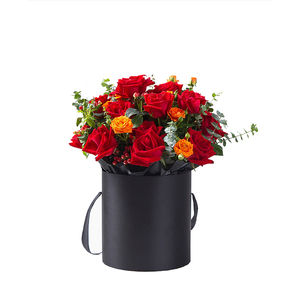 Holiday Gift box Luxury cardboard tube package round cylinder paper box for flower wholesale