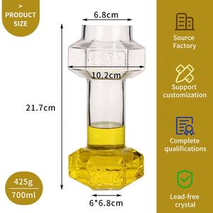 SUNYO fatto a mano Pilsner vetro personalizzato stile americano manubrio birra in vetro con Logo di cristallo vendita calda per le feste - Product Image 3