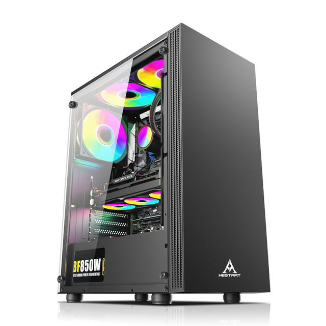 Best Price ATX Normal Computer Case Per PC Gaming Glass Gamer Cabinet Desktop Computer Casing Open Gamin Micro ATX Table PC Case