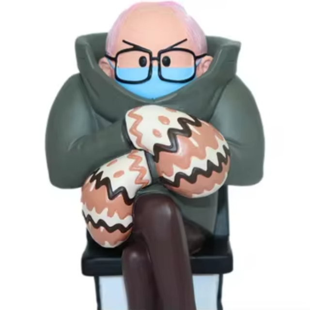 Bernie Sanders Bobblehead Figure Resin Statue Funny Meme Trophy Race President Memorial Animal Craft Figure Presidential