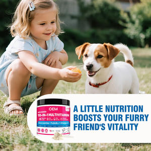 Sıcak Köpekler İçin 10'u 1 Arada Multivitamin ve Probiyotik Tozu Sindirim, Kalça ve Eklem Sağlığı İçin - Kavanoz Ambalajlı OEM Üreticileri - Product Image 2