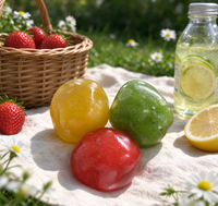 Balle anti-stress sensorielle fantaisie en forme de smoothie pastèque, jouet sensoriel TPR Kiwrip unisexe pour adolescents
