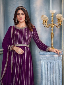 Alta calidad Georgette bordado trabajo Salwar Kameez traje indio y paquistaní ropa de proveedor indio - Product Image 4