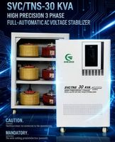 Stabilisateur de tension LW TNS-100KVA, type servo, triphasé AC 380V 400V 415V, régulateur de tension automatique AVR pour solaire