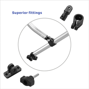 HOMFUL 3 Bow Bimini Top alüminyum yuvarlak boru tekne gölgelik tekne Bimini Top yüzen bot için - Product Image 2