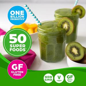 Vigoworld веганский суперпищевой Зеленый Порошок Сок цельные продукты Органическая Спирулина хлорелла с пробиотиками пребиотический пищеварительный фермент - Product Image 3