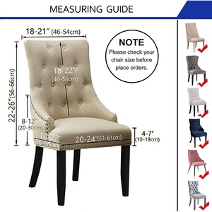 Funda <span class=keywords><strong>de</strong></span> sillón larga <span class=keywords><strong>de</strong></span> jacquard <span class=keywords><strong>de</strong></span> color liso, elástica <span class=keywords><strong>de</strong></span> una pieza, modelo 06T - Product Image 4