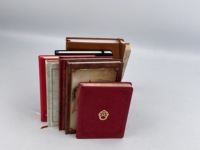 Ensemble de papeterie avec agenda hebdomadaire à spirale, couverture en tissu, taille personnalisable, journal et impression de livres