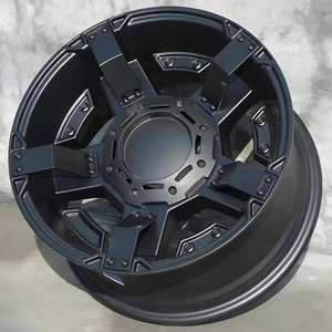 Jantes en alliage de magnésium RSJ pour Ford 18 pouces 9.0J 5x130/139.7 CB 110.1 Noir Mat 4x4 Tout-terrain pour voitures particulières - Product Image 4