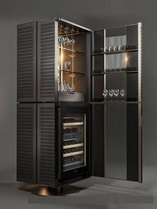 Portuguese Designer Furniture Cigar <b>Cabinet</b> Wine Villa Custom Luxury Interior Dining Room Freestanding Glass Door Sh-259 - Product Image 6