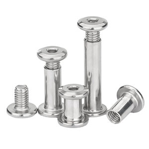 Tuercas <span class=keywords><strong>de</strong></span> Acero Inoxidable Clase 4 Grado 2 con Recubrimiento <span class=keywords><strong>de</strong></span> <span class=keywords><strong>Zinc</strong></span>, Tornillos Conectores <span class=keywords><strong>para</strong></span> Muebles con Cabeza Hexagonal, Pernos Chicago Macho y Hembra, Tamaños Métricos - Product Image 1
