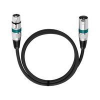 Bochara 3Pin XLR câble mâle à femelle M/F câble Audio feuille + tressé blindé pour Microphone mélangeur amplificateur scène lumière 10Pack