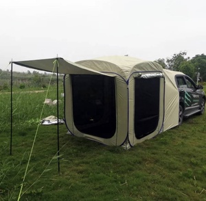 Tente d'extension arrière de voiture Pop Up automatique, abri de camping extérieur, bâche de plage SUV, auvent CanAmendments, auto-conduite, 4, 6, 8 Hypothèques  18