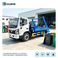 Camion à ordures Dongfeng à bras oscillant, conduite à gauche/droite, 4x2, compacteur de déchets Euro 3, directement de l'usine