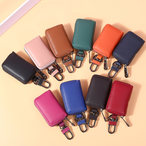 Bolso de alta calidad para llaves de coche, Cartera de cuero para llaves, para hombre y mujer, riñonera colgante - Product Image 4
