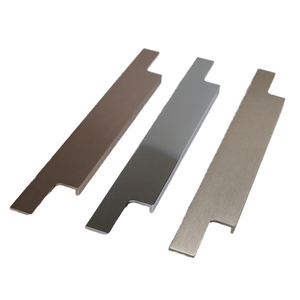 Keukenkast Deur Rand Trekt Geborsteld Zilver Gepolijst Chroom Aluminium Vinger Trekhendel - Product Image 1