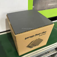 Dalles de sol modulaires en plastique PP emboîtables et amovibles pour garage, idéales pour les ateliers de lavage de voitures