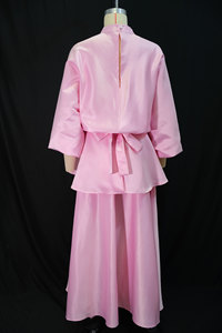 Conjunto Casual de 2 Piezas para Mujer, Otoño, Elegante, Holgado, Color Sólido, Manga <span class=keywords><strong>Campana</strong></span> con Volantes, <span class=keywords><strong>Falda</strong></span> Midi Completa - Product Image 6