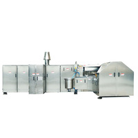 Machine industrielle et commerciale pour la fabrication de gaufres Stroopwafel, gaufres à la crème glacée, rouleaux d'œufs et cornets de crème glacée pour le commerce