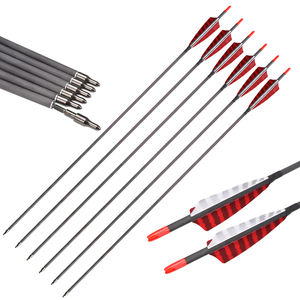 Arco Elong puro carbonio frecce <span class=keywords><strong>6</strong></span>.2mm spina dorsale 250-700 di piume di tacchino composto tradizionale arco caccia freccia - Product Image 1