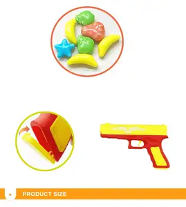 Популярный игрушечный пластиковый пистолет с резиновой лентой
