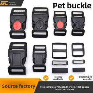 Boucle de harnais pour chien en POM haute résistance, personnalisable OEM, avec verrou de sécurité à dégagement rapide, plusieurs tailles, vente en gros - Product Image 1
