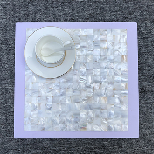 <strong>White</strong> 3d Self Adhesive Peel and <strong>Stick</strong> <strong>on</strong> Mother of Pearl Backsplash Shell Mosaic <strong>Tile</strong> - Product Image 5