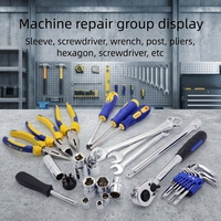 WEIDA Profesional 90pcs Set Kunci CRV Tang Obeng Kotak Alat Keras OEM Set Peralatan Tangan Garansi 3 Tahun untuk Perbaikan