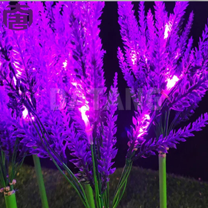 Lámpara Solar LED para Jardín con Certificación RoHS, IP65, Cuadrada, para Césped, Lámpara de Paisaje Color Lavanda, Iluminación Exterior de Simulación - Product Image 4