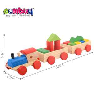Bebé de seguridad colorido juguetes de bloques de construcción de tren - Product Image 6