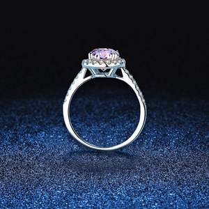 Женское кольцо из серебра 925 пробы, элегантное обручальное кольцо с цирконом овальной формы - Product Image 5