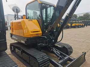 Nouvelle mini-excavatrice sur chenilles Hyundai HX60PRO d'origine coréenne avec moteur et pompe Kawasaki, garantie 1 an, en promotion - Product Image 3