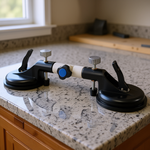 Herramienta Profesional Negra 3 en 1 Ajustable para Instalación en Encimeras, Ventosa para Unir Juntas y Nivelar - Product Image 2